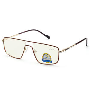 แบรนด์ลัคกี้กรอบแว่นตาโลหะทรงสี่เหลี่ยม 5123 ป้องกันแสงสีฟ้าแบบเต็มขอบสำหรับผู้ใหญ่ทั้งชายและหญิง - Product Image 2