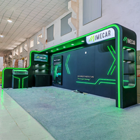 Stand d'exposition modulaire en bois professionnel à montage rapide en 30 minutes, fabrication sur mesure pour les expositions et les événements