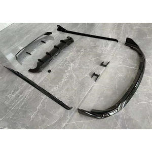 Nuevo Kit de Carrocería ABS con Recortes para Escape, Clip-on para <span class=keywords><strong>Serie</strong></span> 1 F40, Negro, Lip Delantero, Faldones Laterales, Alerón de Techo, Difusor Trasero - Product Image 2