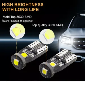 Lampe de plaque d'immatriculation de voiture couleur unique, petites ampoules led intérieures de voiture t10 lumières led 12v - Product Image 6