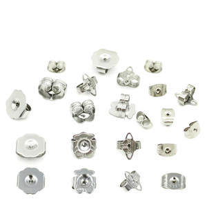 Stainless Steel Stud Earrings <b>Flower</b> Star <b>Bear</b> Shape Hypoallergenic DIY Earplugs For Women Men Jewelry Accessories - Product Image 1