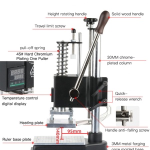 Wood Branding Iron With Heating Arbor Press, Wood Branding and Gold Foiling With 500w Digital Temperature Control Unit. - Product Image 2