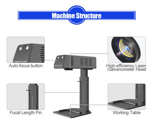 Hoàn hảo laser-tất cả các vật liệu đánh dấu đa chức năng tự động Máy tính để bàn nhỏ Máy khắc laser - Product Image 3