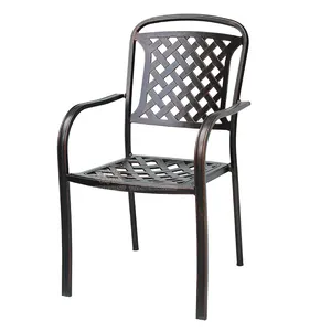 金属製の椅子屋外用椅子アルミ製屋外用家具屋外パティオガーデン