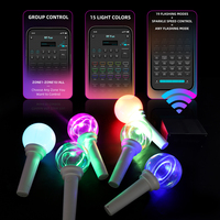 Luz LED acrílica programable con control por APP para conciertos, eventos y branding, ideal para el apoyo de fans.