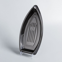 Plateau cadeau jetable japonais, plats de bateau à emporter, restauration rapide, plastique écologique, blister, fête, sushi, avec couvercle, pièces