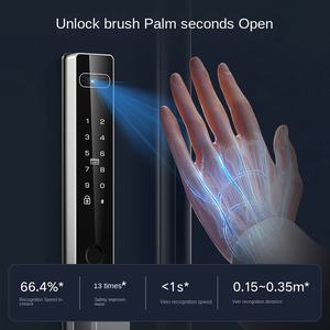 Fabrika doğrudan Tuya APP Waterproofc yüz tanıma parmak izi Palm ven kilidini kırık köprü alüminyum kapı için akıllı kilit - Product Image 4