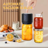 Kit de scellage sous vide électrique en plastique Mason Jar Machine de scellage de stockage des aliments à piles pour bocaux en conserve Application domestique