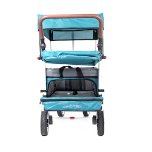 China Manufacturer Camping Folding Wagon With Canopy