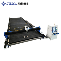 Máquina de Corte Láser de Fibra CNC CORAL CRL-14032AD de 30000W para Trabajo Pesado, con Riel de Suelo, para Corte de Placas Metálicas Gruesas