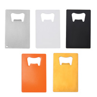 Ouvre-bouteille décapsuleur personnalisable en acier inoxydable écologique imprimé UV, format carte de crédit, pour événements promotionnels – Nouveauté