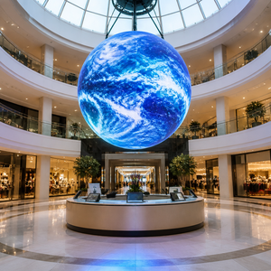 Pantalla LED Esférica Curva Personalizada, Módulo Flexible, Pantalla Globo Curva para Interiores y Exteriores, para Salas de Exposiciones Empresariales - Product Image 1