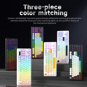 Ajazz AK870 V2 Mechanical Wireless Triple Mode Gasket Construction 10000 mAh RGB Backlit Gaming 87 <b>Keys</b> - Product Image 2