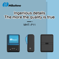 Imprimante thermique miniature MHT-P11 Milestone 58 mm, rechargeable, imprimante mobile POS USB, imprimante photo noir et blanc portable