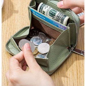 Women's Luxury RFID Feature Vintage Style Slim Wallet Clutch <b>Purse</b> Genuine Leather with Polyester Lining Open Closure - Product Image 3