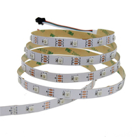 Bande LED WS2812B 30 pixels, 5V, PCB blanc et noir, 30 pièces