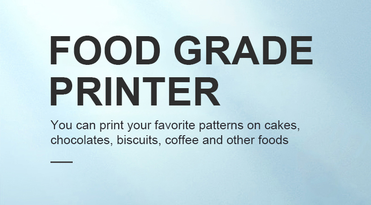 Handheld Full Color Bakery Printer Mini edible printer for cake food chocolate pattern and date printing with edible cartridge