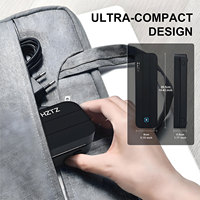 Imprimante thermique de poche portable HZTZ, batterie 1500 mAh, interface 203 dpi, garantie 1 an, compatible iOS