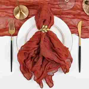 Modern Style Polyester Napkins ,Soft Square <b>Disposable</b> & Handmade <b>Cloth</b> <b>Table</b> Napkins for Home, Wedding & Commercial Use - Product Image 5