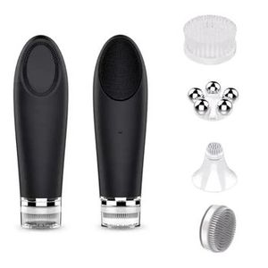 Meilleure vente Brosse nettoyante électrique multifonctionnelle 4 en 1 pour le visage, beauté faciale, SPA, rotation du moteur cardiaque, silicone - Product Image 1