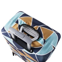 Housse de valise personnalisée en polyester avec fermeture éclair, écologique, résistante à l'eau, anti-rayures, lavable, pour valises de 18 à 32 pouces