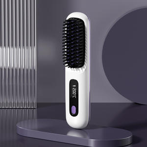 Herramienta Portátil Inalámbrica para Alisar el Cabello, Peine de Iones para el Hogar que No Daña el Cabello, Fuente de Alimentación USB para Viajes y Peluquería - Product Image 3