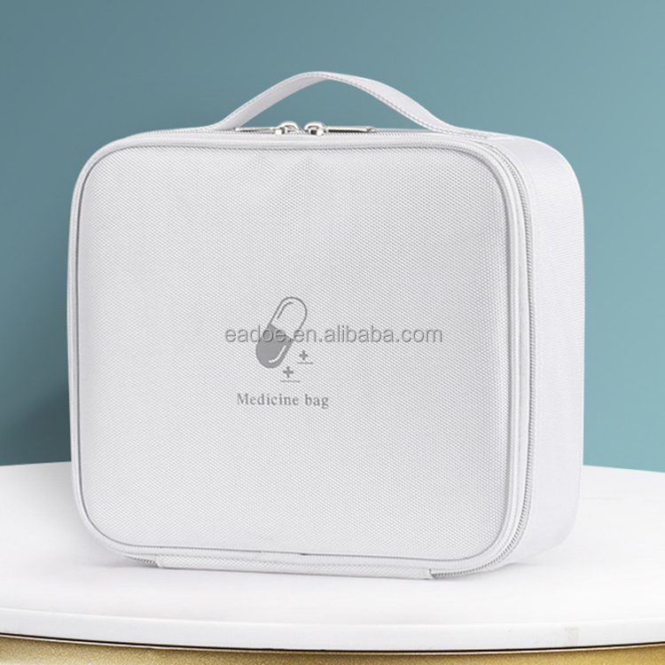 Empty First Aid Bags Travel Medical Supplies Cosmetic Organizer Insulated Medicine Bag Pink First Aid Kit Bag