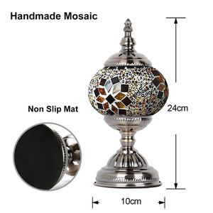 Vibrant Stained <strong>Glass</strong> Turkish Mosaic <strong>Table</strong> <strong>Lamp</strong> Colorful Desk Light Art Deco Bedside Night <strong>Lamp</strong> For Living Room Decor - Product Image 2