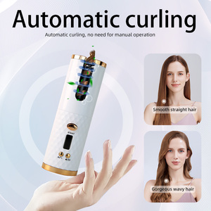 6 Temp Rotating Wand Wireless Rechargeable Iron Wand Fast Heating <b>Cordless</b> <b>Hair</b> <b>Curler</b> <b>Auto</b> <b>Hair</b> <b>Curler</b> - Product Image 2