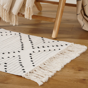 <span class=keywords><strong>Alfombra</strong></span> de Cocina, <span class=keywords><strong>Alfombra</strong></span> de <span class=keywords><strong>Baño</strong></span>, <span class=keywords><strong>Alfombra</strong></span> <span class=keywords><strong>Negra</strong></span> y Blanca, <span class=keywords><strong>Alfombra</strong></span> de Algodón Tejida con Borlas, Decoración Boho, <span class=keywords><strong>Alfombra</strong></span> de Picnic para Dormitorio, Lavandería, Entrada - Product Image 5