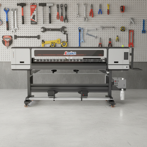 Автоматический УФ-струйный принтер SUNIKA I3200 с 4 печатающими головками, 1800 мм, гарантия 1 год, для наружной печати на фотобилбордах, рулонный принтер для этикеток и карточек - Product Image 1