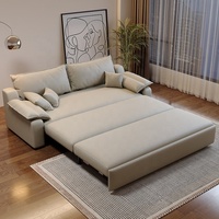 Modernes Konvertierbares Schlafsofa Gepolstertes Stoff-Schlafsofa Ausziehbare Couch Multifunktionales Wohnzimmermöbel Apartment-Sofa