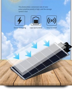 High Brightness IP65 Integrated Solar Street Lights Waterproof Outdoor LED with Human Sensing for Garden &amp; Road <strong>Battery</strong> Operated - Product Image 2