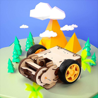 2.4G 6CH RC jouet Battle boots télécommandé jouet STEM Building 3D Puzzle en bois moteur électrique Kit scientifique