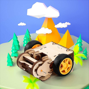 2.4G 6CH RC jouet <span class=keywords><strong>Battle</strong></span> boots télécommandé jouet STEM Building 3D Puzzle en bois moteur électrique Kit scientifique - Product Image 4