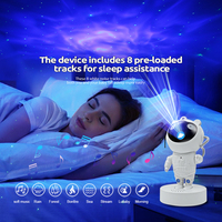 Lampe de Bureau Projecteur Galaxie Nébuleuse Laser Ciel Étoilé pour Décoration de Chambre, Lumière d'Ambiance, Veilleuse LED Astronautique