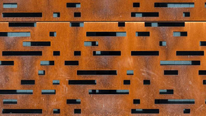 Panneaux muraux décoratifs en métal découpés au laser pour l'extérieur, revêtement mural décoratif, mur rideau en acier corten rustique - Product Image 6