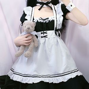 Nuovo Costume da Cameriera Giapponese Nero per Donne, Adorabile Abito Lolita per Ragazze, Costume da Cameriera per Cosplay, <span class=keywords><strong>Outfit</strong></span> per Spettacoli d'Animazione - Product Image 2