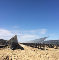 Support de montage de panneau solaire monopoteau Zn-Al-Mg, homologué pour l'ingénierie mondiale