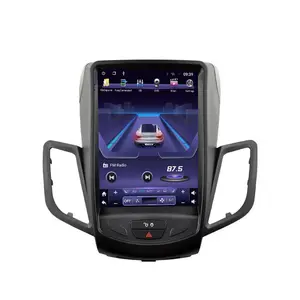 Android 9.0 Tesla dikey ekran araç DVD oynatıcı Gps FORD FIESTA 2009-2013 için Ford Ecosport 2013 için KUGA araba ses sistemi multimedya