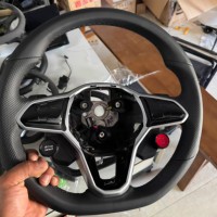 Volante de Fibra de Carbono para Vw Sagitar G-TI, V W Golf MK6 Mk7 Mk8 Mk5 R Caddy Scirocco Polo Vento Beetle Jetta Seat