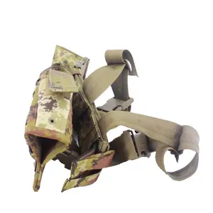 Italia camuflaje Nylon y plástico táctico al aire libre Drop Leg Gun Holster