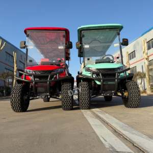 नवीनतम डिजाइन मूल 6-सीटर मिनी हाई चेसिस इलेक्ट्रिक गोल्फ कार्ट लीड एसिड लिथियम बैटरी अनुकूलित गोल्फ क्लब कार्ट - Product Image 2