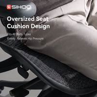 Siège de bureau de luxe réglable en hauteur SIHOO S100 chaise ergonomique avec repose-pieds chaise président chaise de direction
