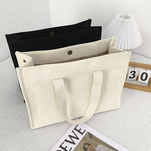 Borsa Tote in tela molto grande di alta qualità naturale Extra Large Tote Bag in tela pesante - Product Image 6