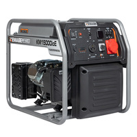 Groupe électrogène à essence YACMADHA à châssis ouvert 9,5 kW 230 V 33 L portable, prêt pour le parallèle, pour la maison, le camping en extérieur et les VR