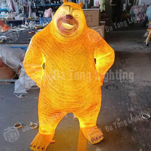 Lampe d'extérieur motif Ours Grand Ours Deux et Chauve Qiang pour l'éclairage paysager des parcs et des jardins IP65 - Product Image 5