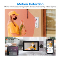 Nouveau système d'interphone vidéo WiFi Tuya 1080P avec vision nocturne, détection de mouvement, moniteur LCD 7 pouces et caméra de sonnette filaire 4 fils
