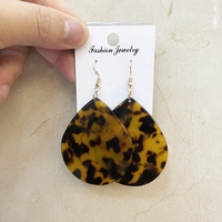 Nuevos Pendientes de Lágrima de Moda, Joyería de Plástico Acrílico, Pendientes Ligeros, Venta al por Mayor de Fábrica