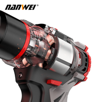 NANWEI - Taladro Eléctrico Inalámbrico de 13 mm, Herramienta Eléctrica Portátil Más Vendida, Atornillador Inalámbrico Sin Escobillas